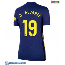 Fotballdrakt Dame Atletico Madrid Julian Alvarez #19 Bortedrakt 2025-26 Kortermet